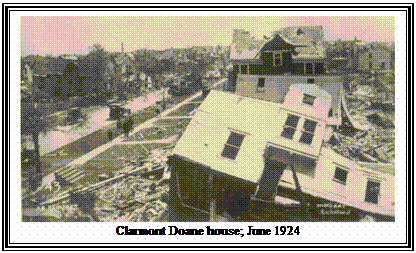 Text Box:  
Clarmont Doane house; June 1924
