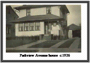 Text Box:  
Parkview Avenue house  c:1926
